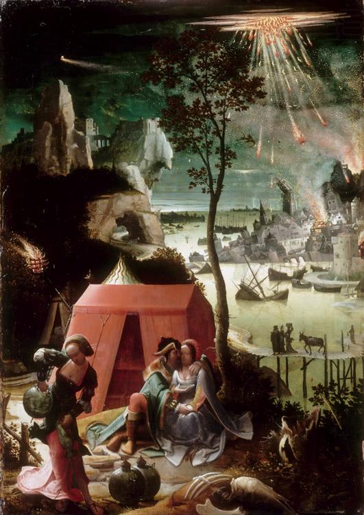 Lot and his Daughters (mk08), Lucas van Leyden